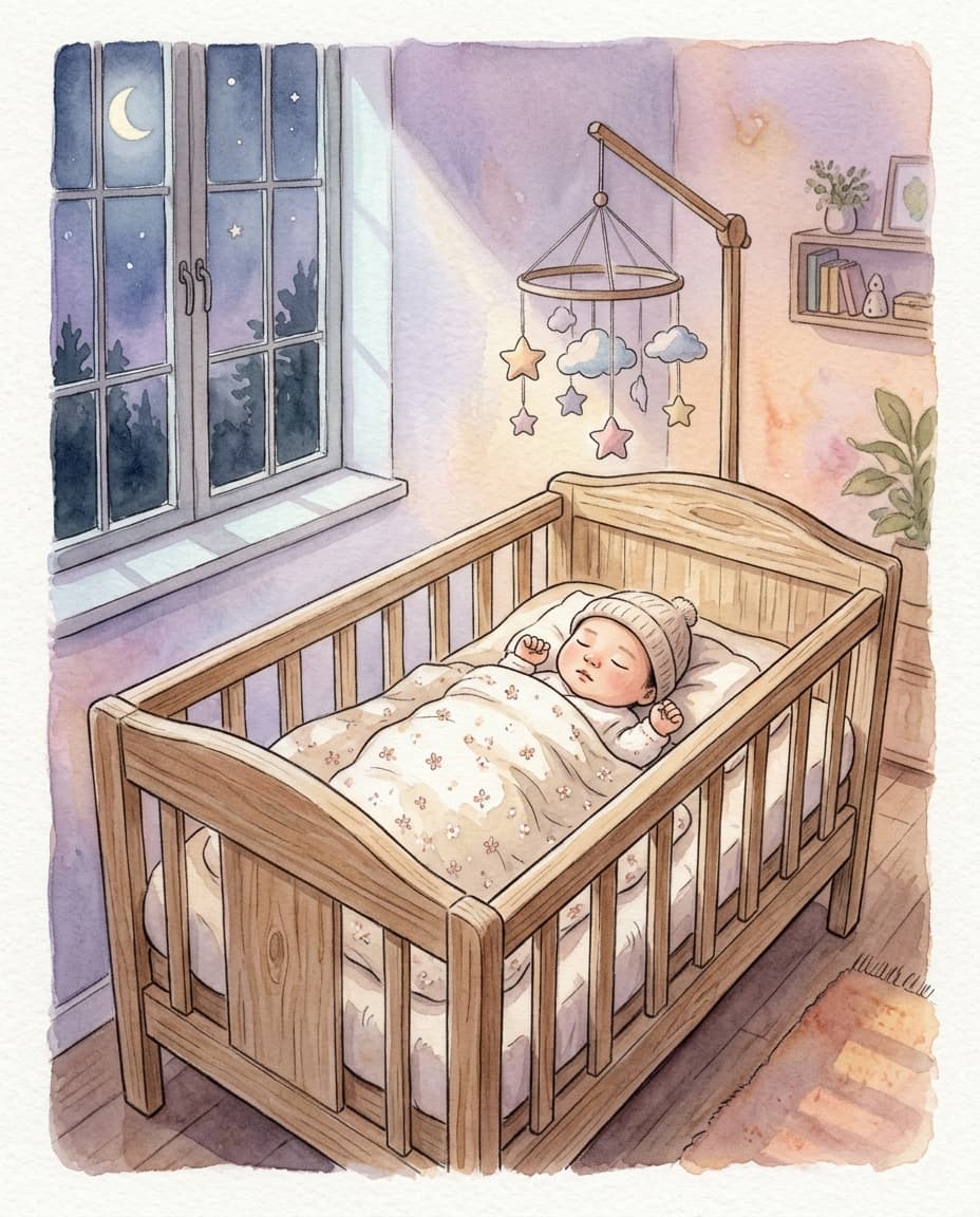 やすらかに眠る赤ちゃん